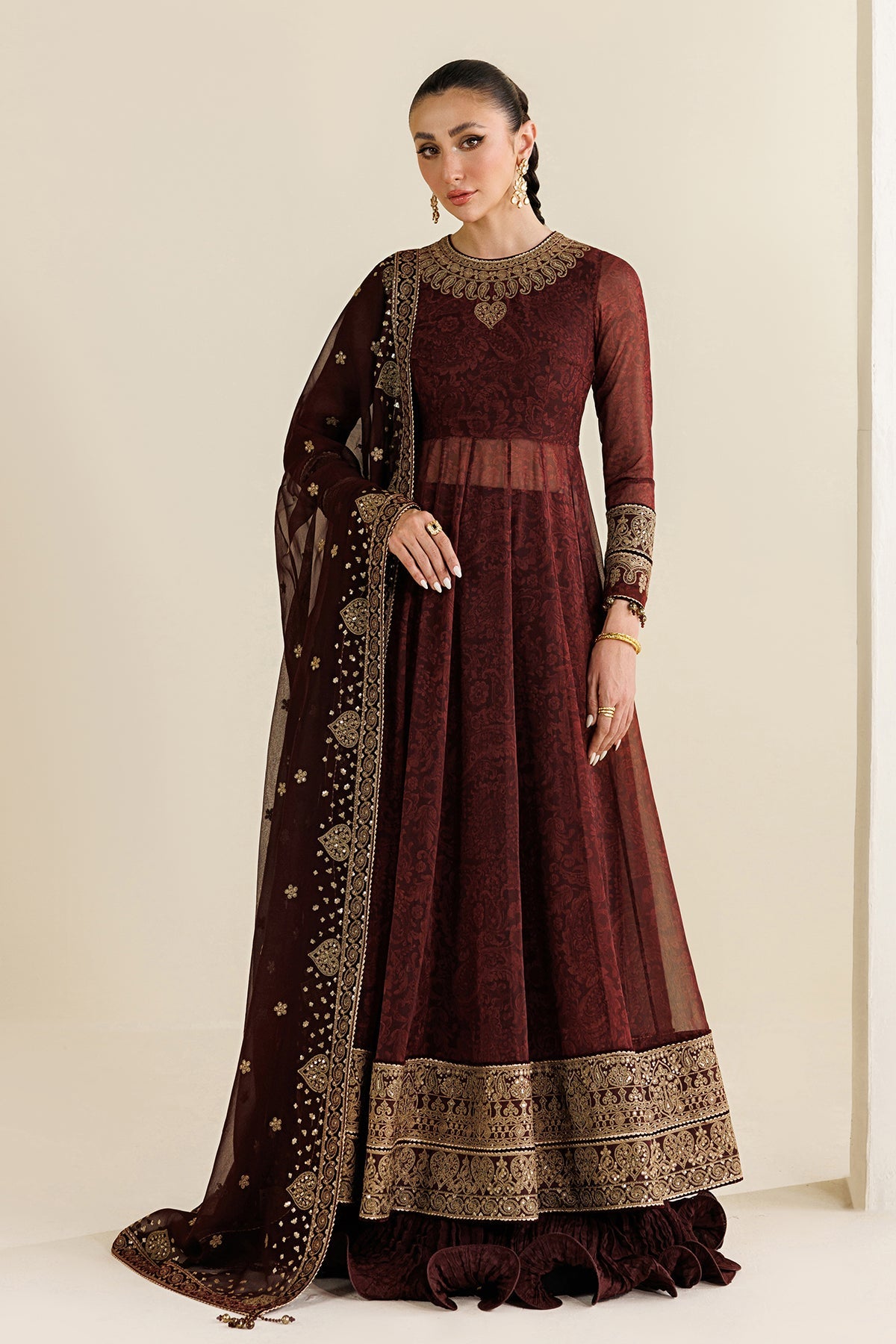EMBROIDERED CHIFFON UC-3130