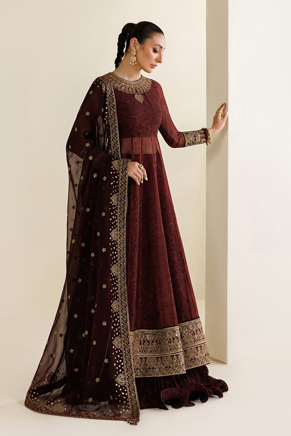 EMBROIDERED CHIFFON UC-3130