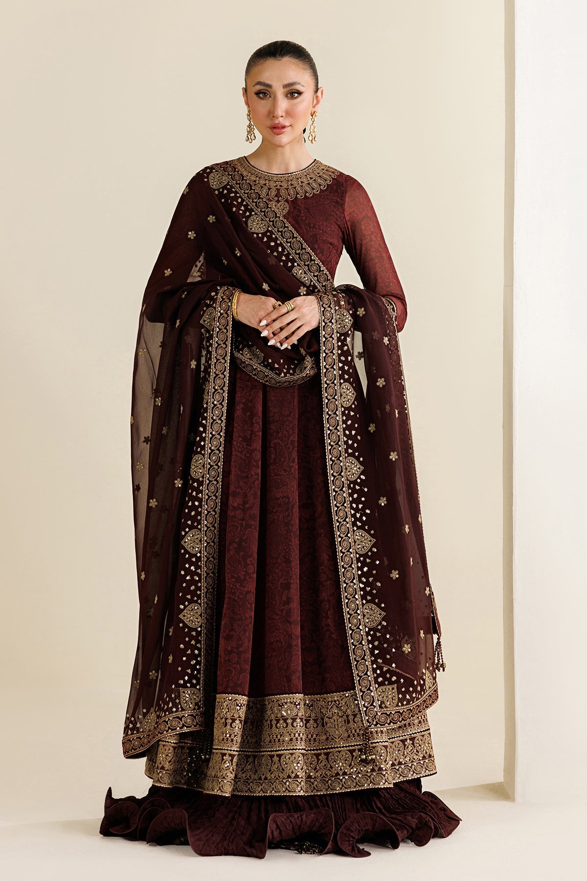 EMBROIDERED CHIFFON UC-3130