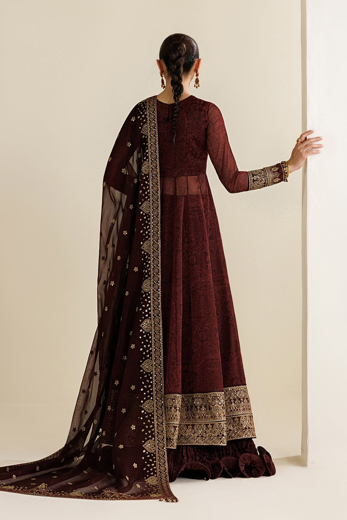EMBROIDERED CHIFFON UC-3130