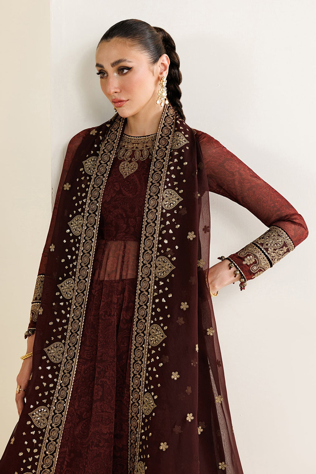 EMBROIDERED CHIFFON UC-3130