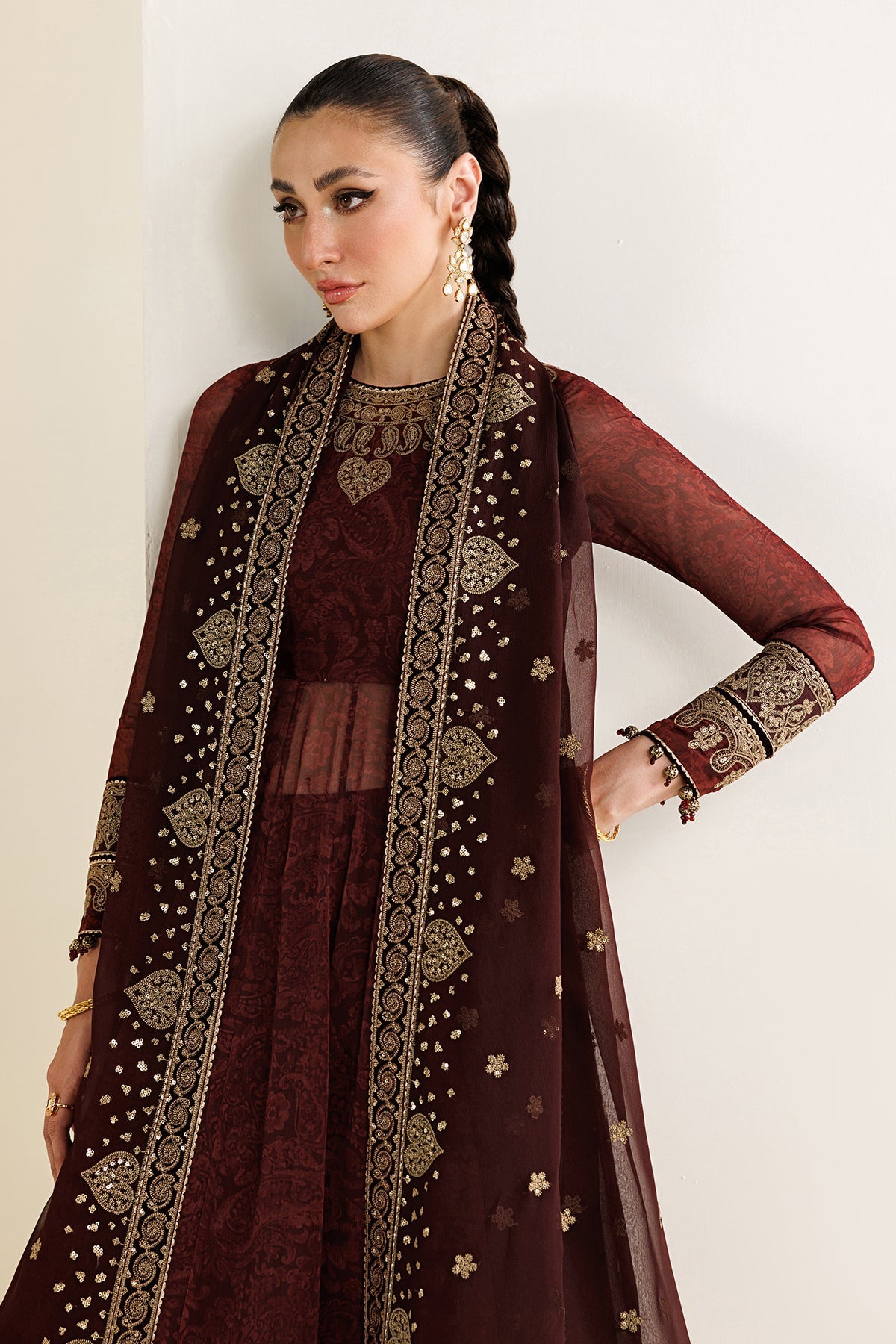 EMBROIDERED CHIFFON UC-3130
