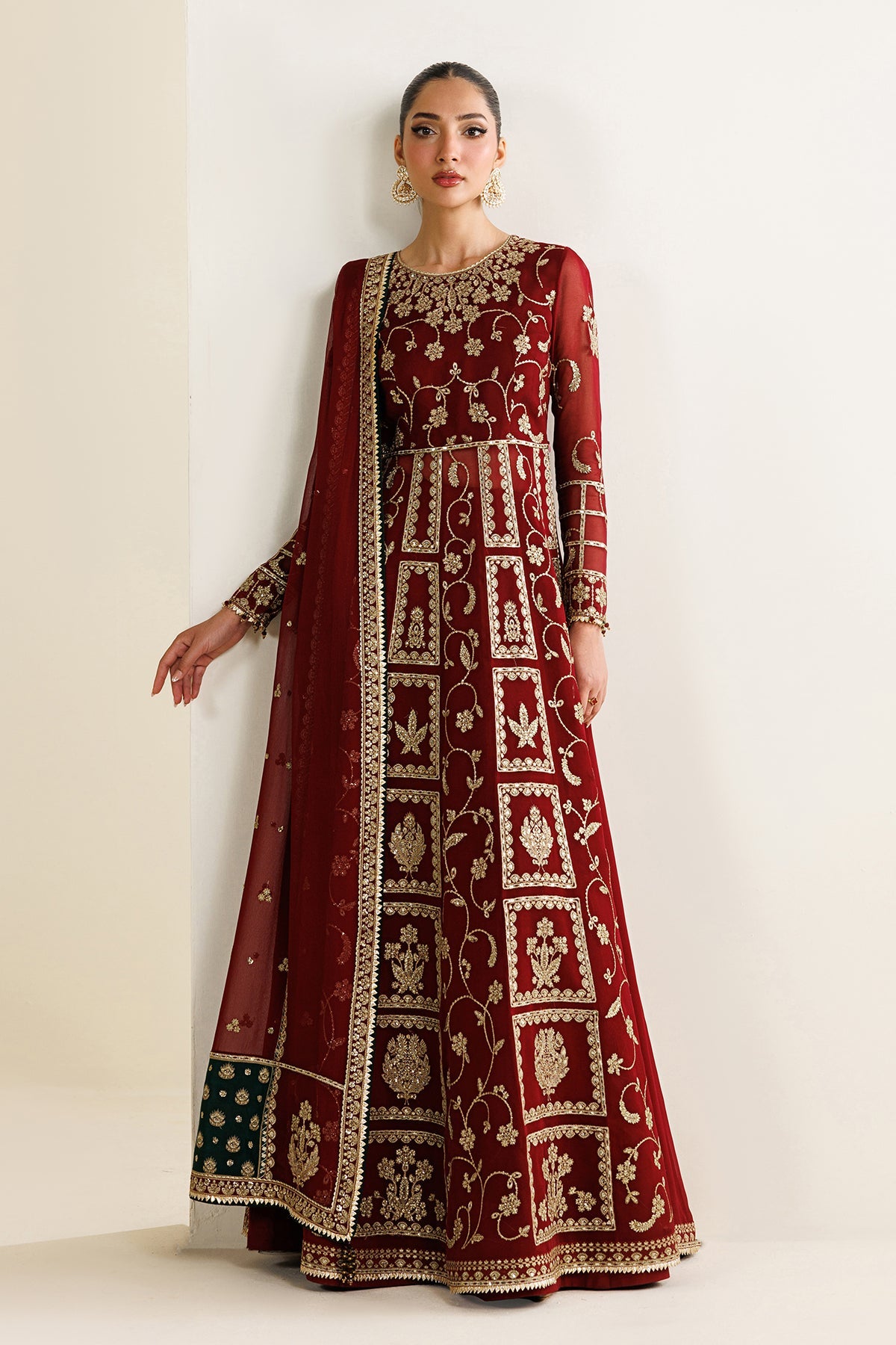 EMBROIDERED CHIFFON UC-3132