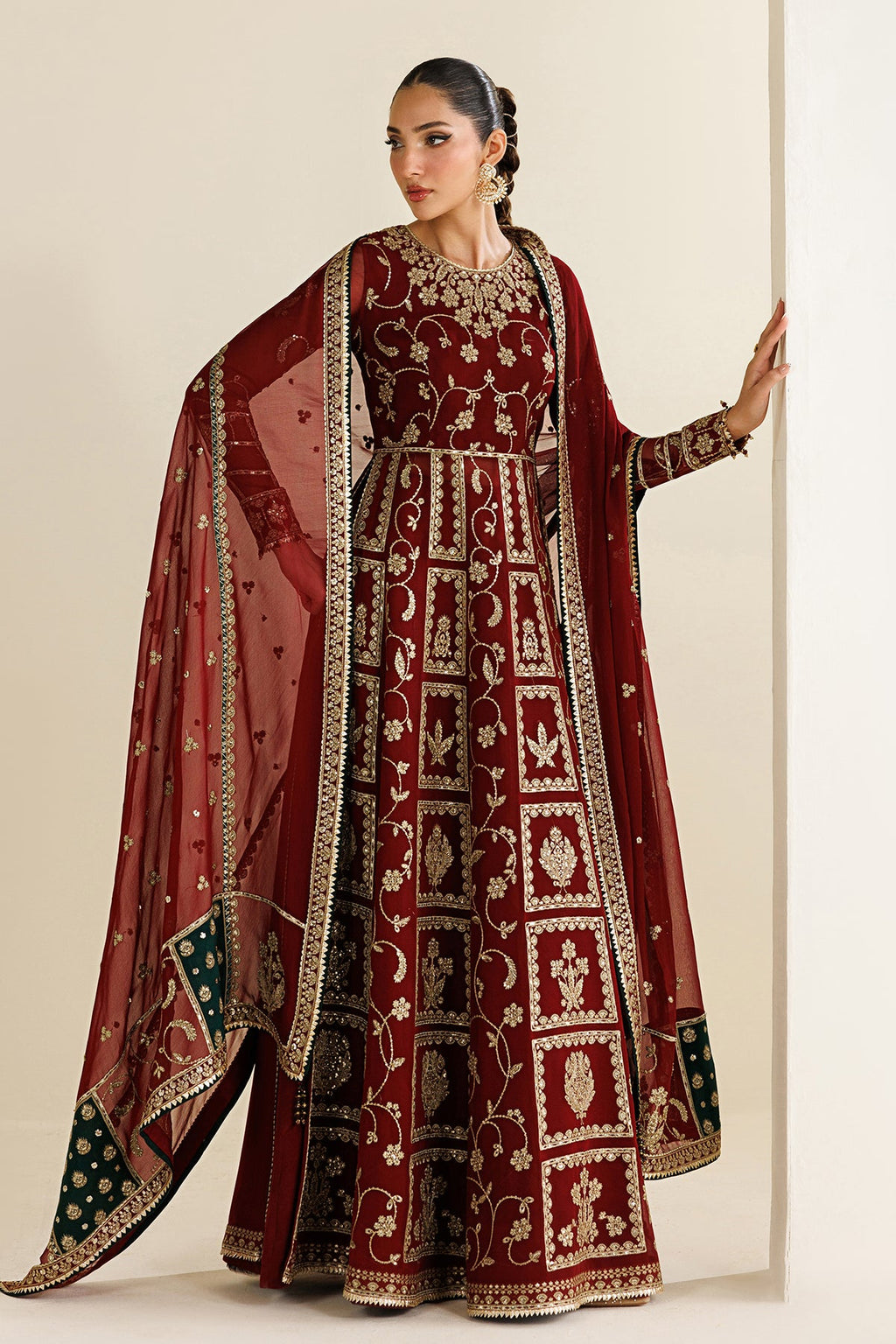EMBROIDERED CHIFFON UC-3132