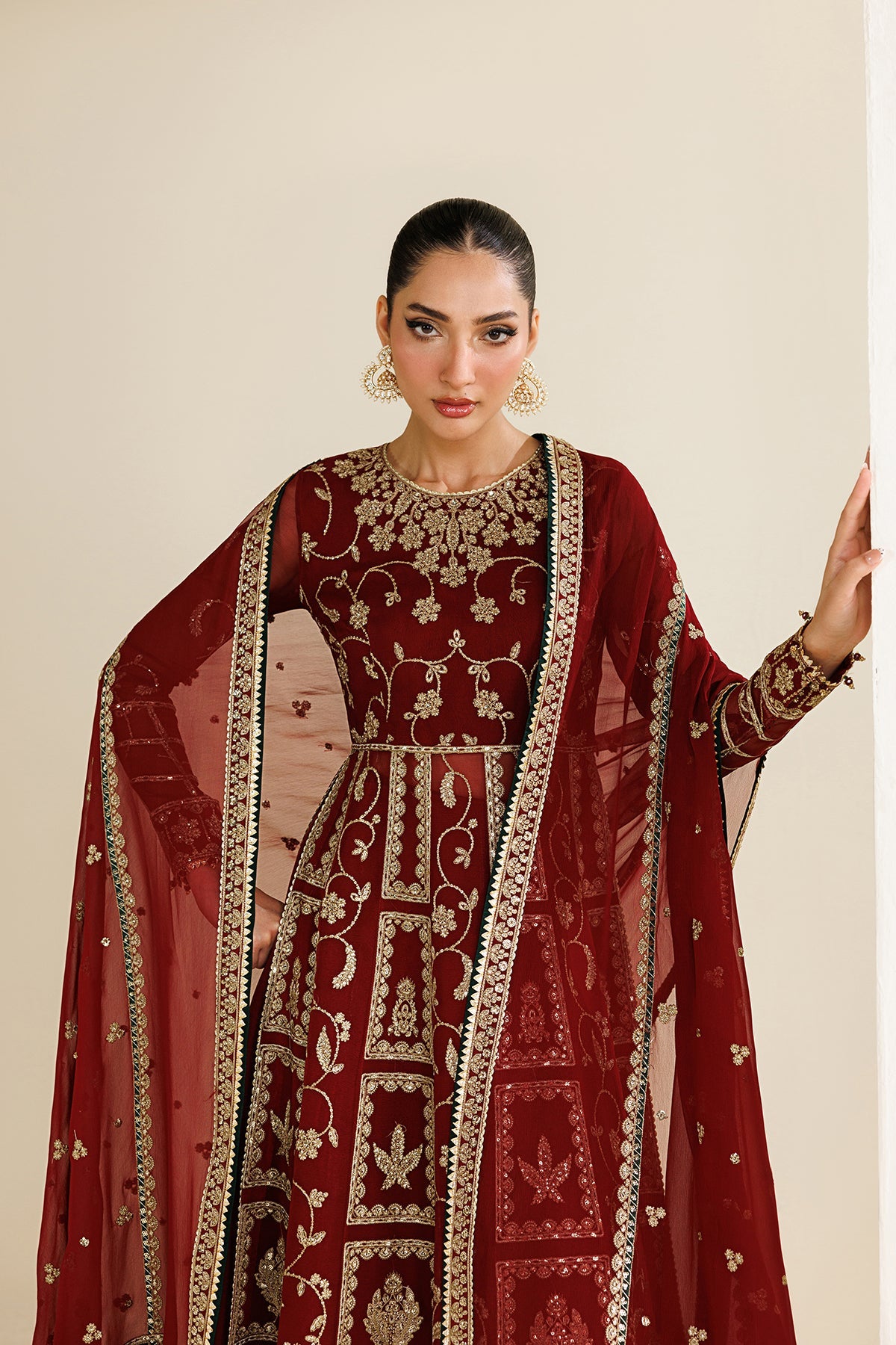 EMBROIDERED CHIFFON UC-3132