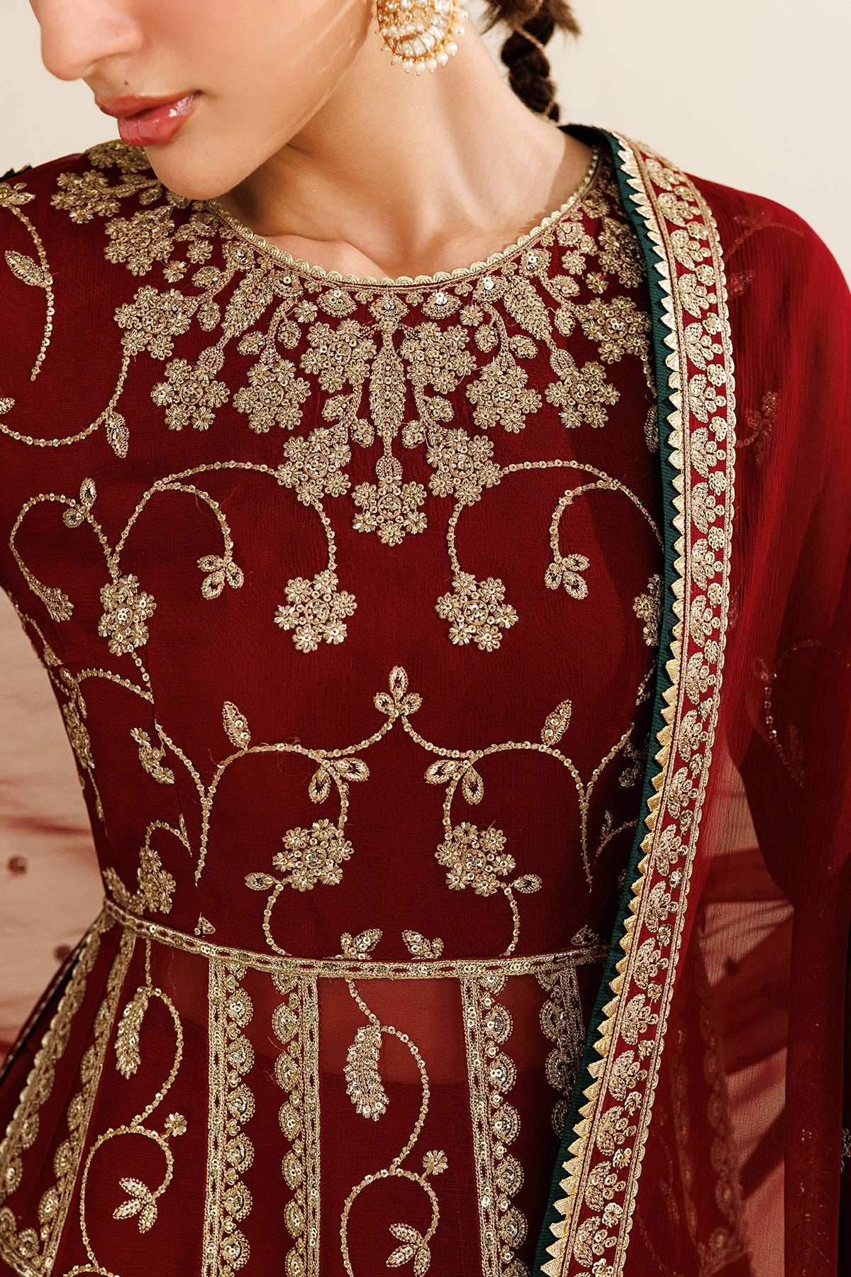EMBROIDERED CHIFFON UC-3132