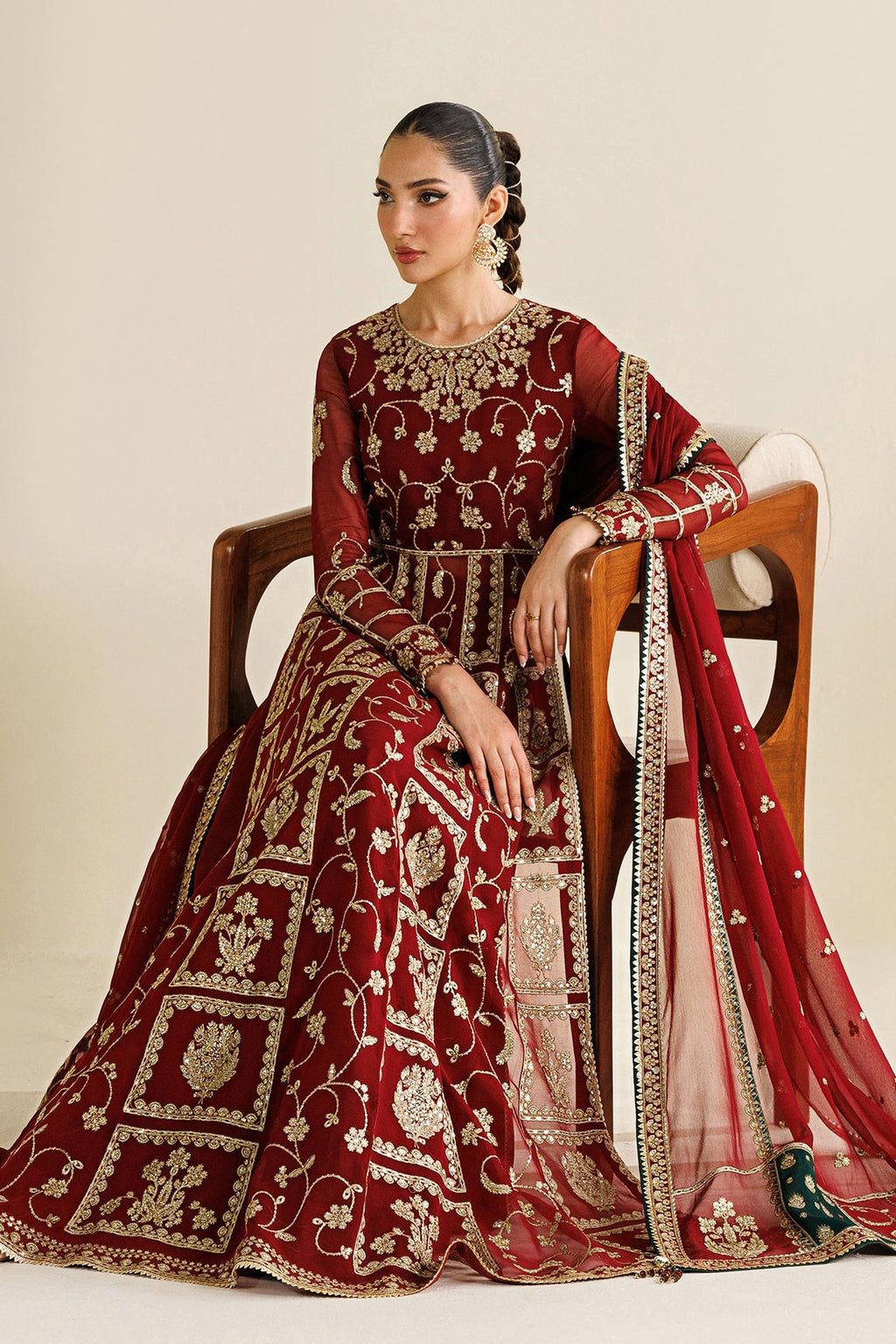 EMBROIDERED CHIFFON UC-3132