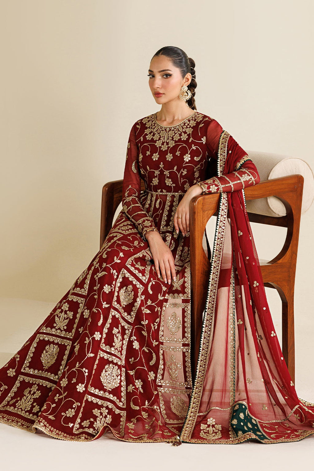 EMBROIDERED CHIFFON UC-3132