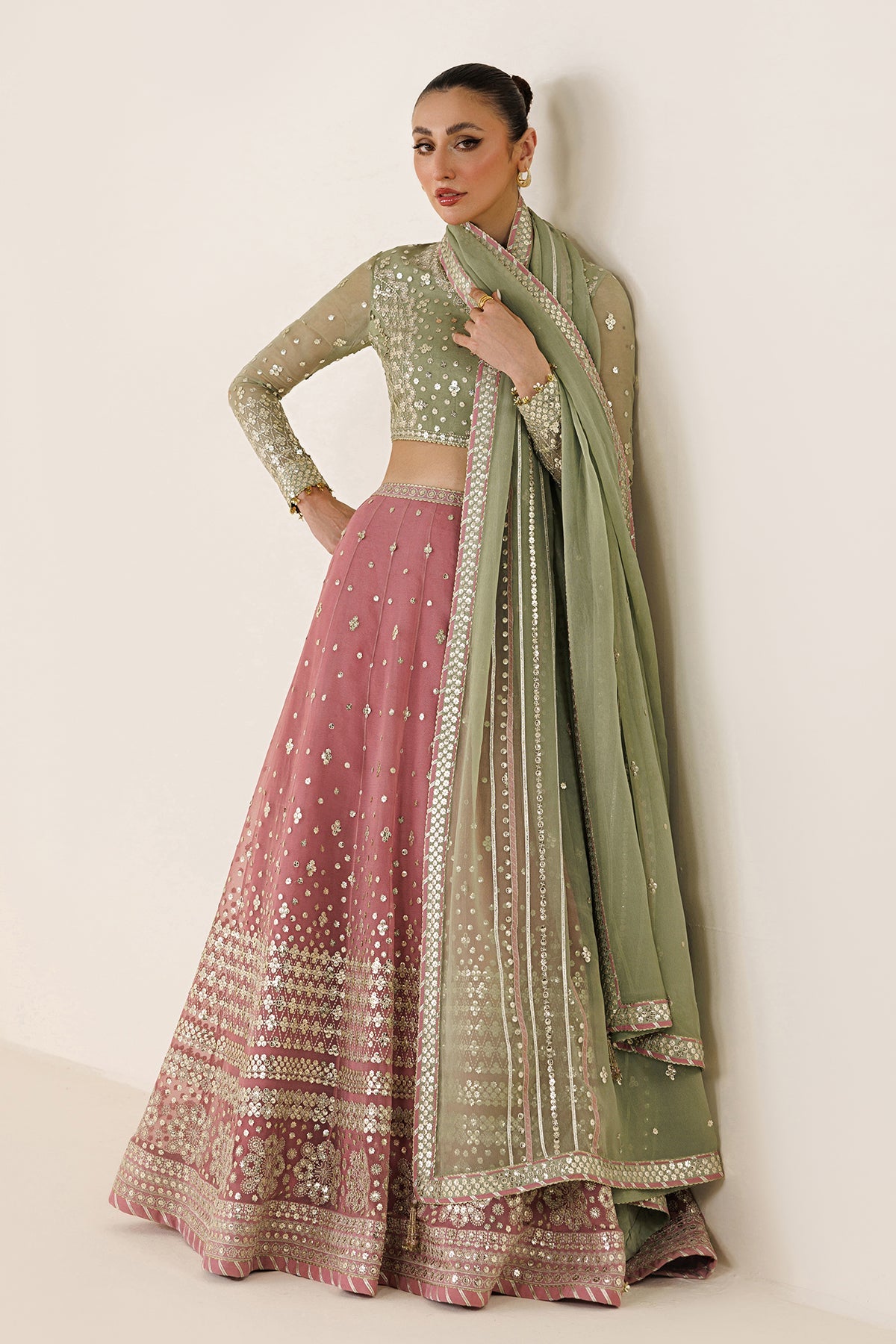 EMBROIDERED CHIFFON UC-3129