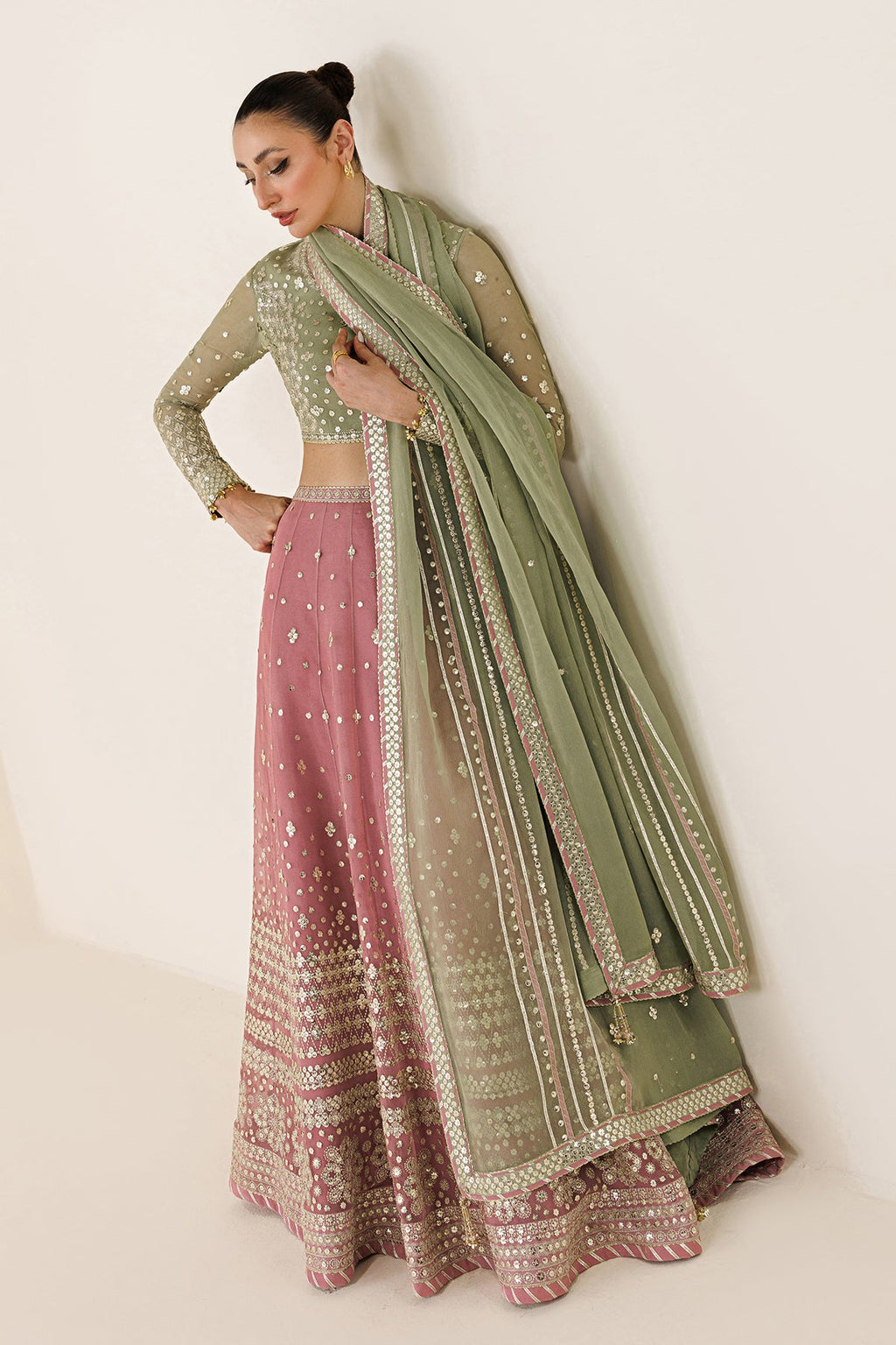 EMBROIDERED CHIFFON UC-3129