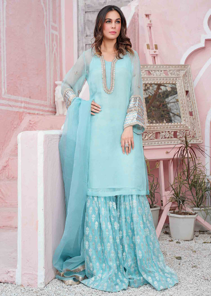 RANG-E-HAYA - PAIRHAN (LIGHT BLUE)