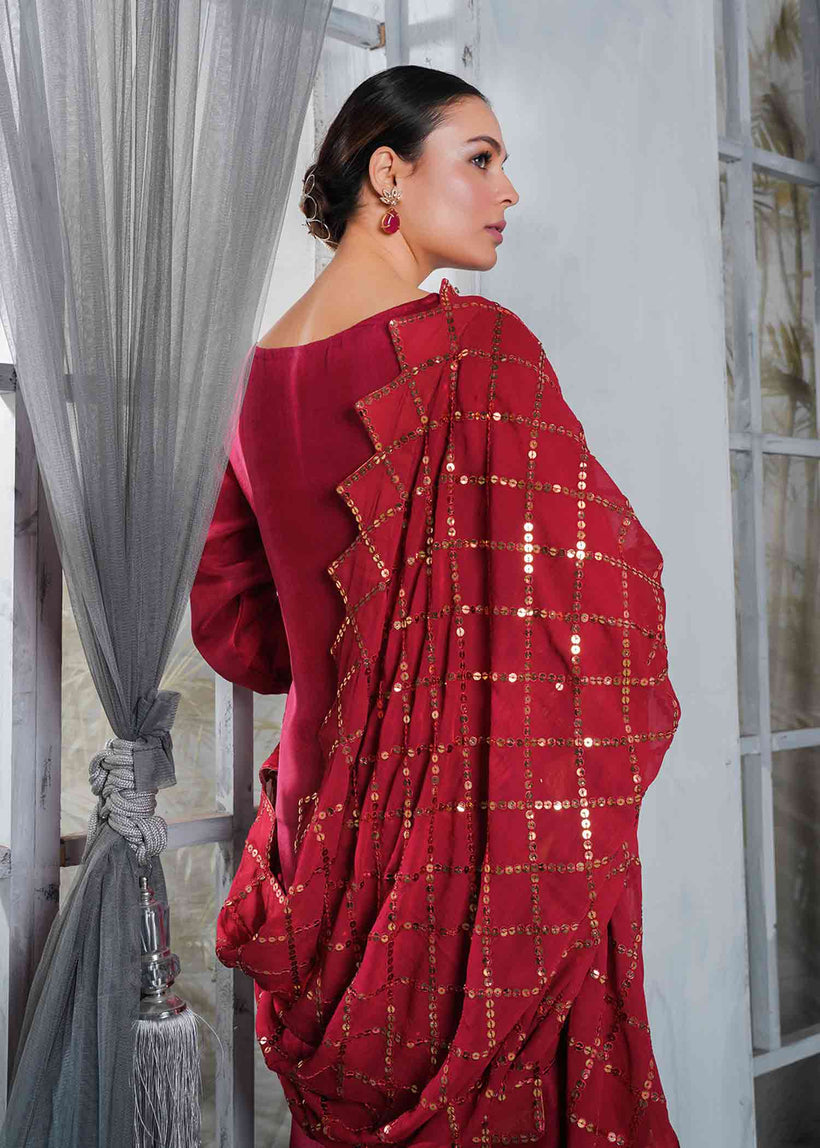 RANG-E-HAYA - KALI (MAROON)