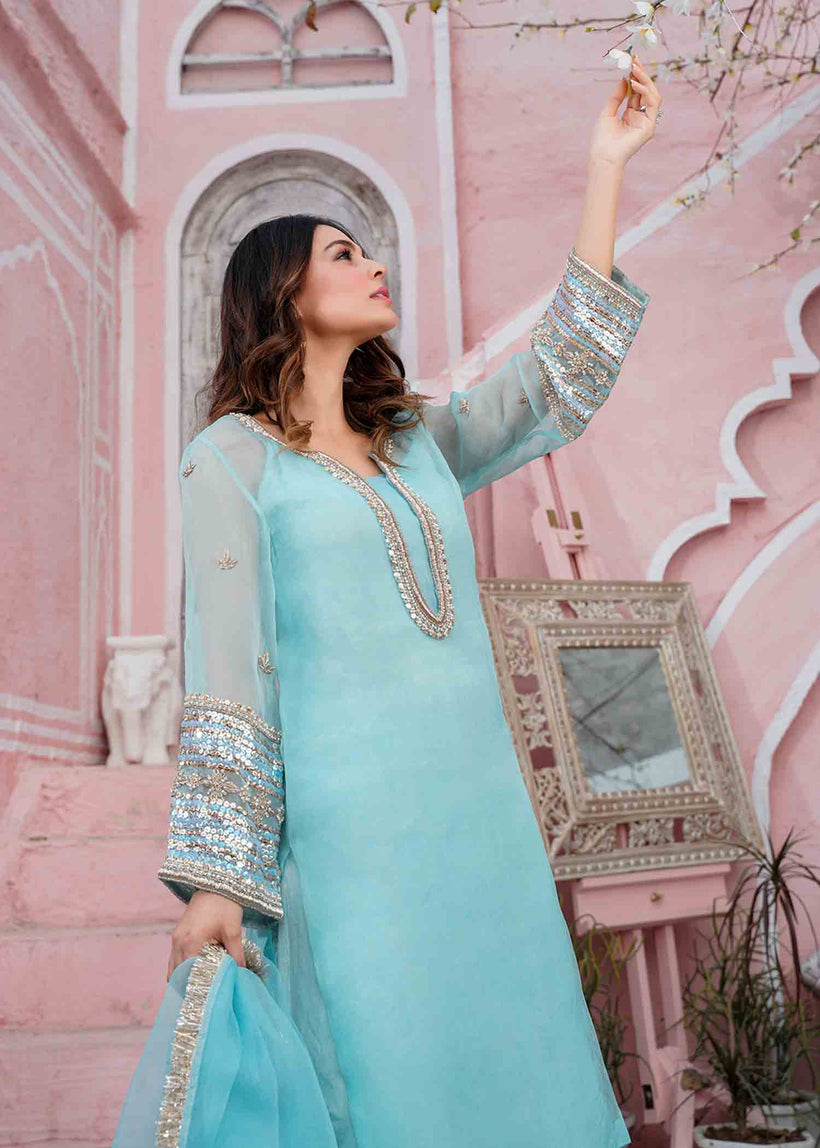 RANG-E-HAYA - PAIRHAN (LIGHT BLUE)