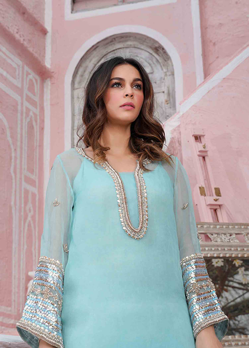 RANG-E-HAYA - PAIRHAN (LIGHT BLUE)