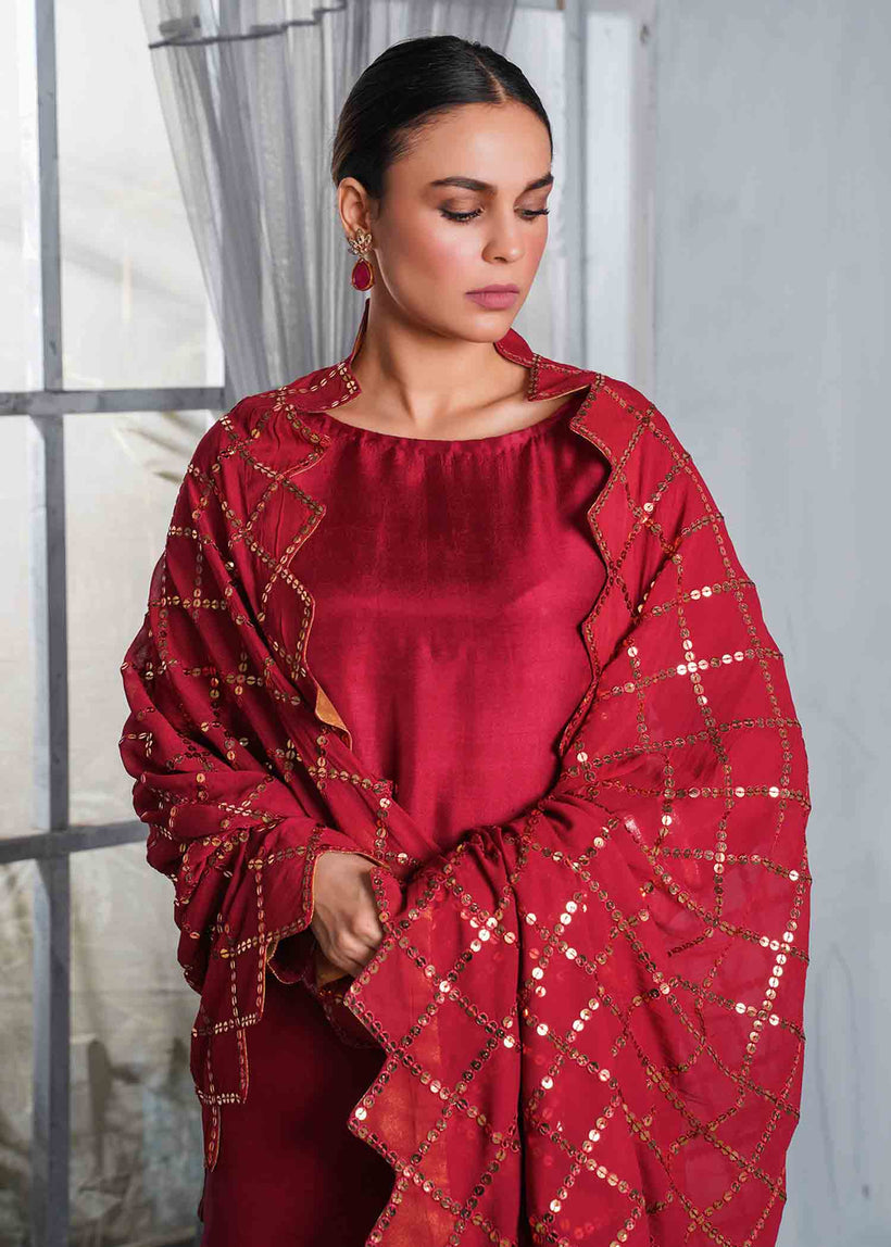 RANG-E-HAYA - KALI (MAROON)
