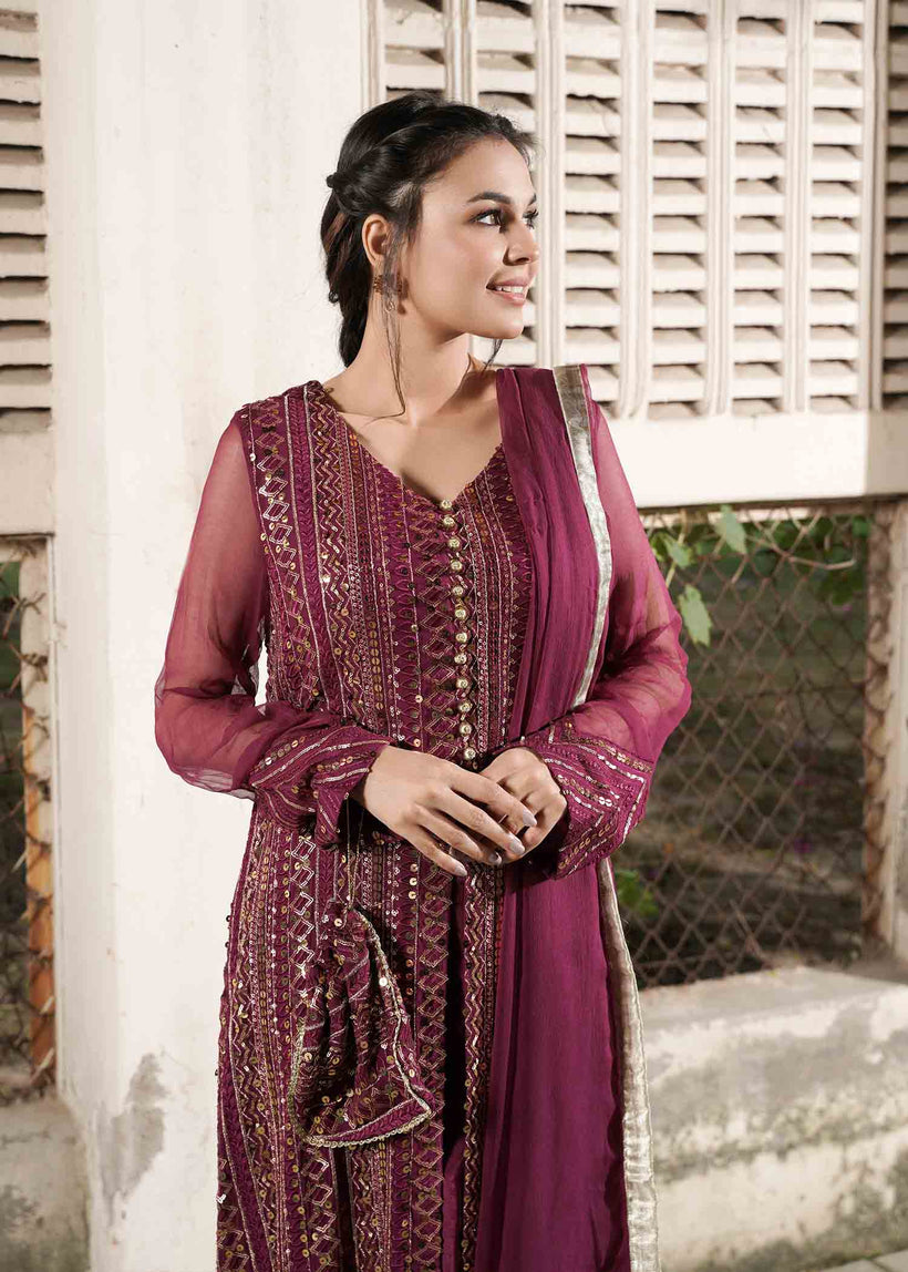 RANG-E-HAYA - UFAQ (PLUM)