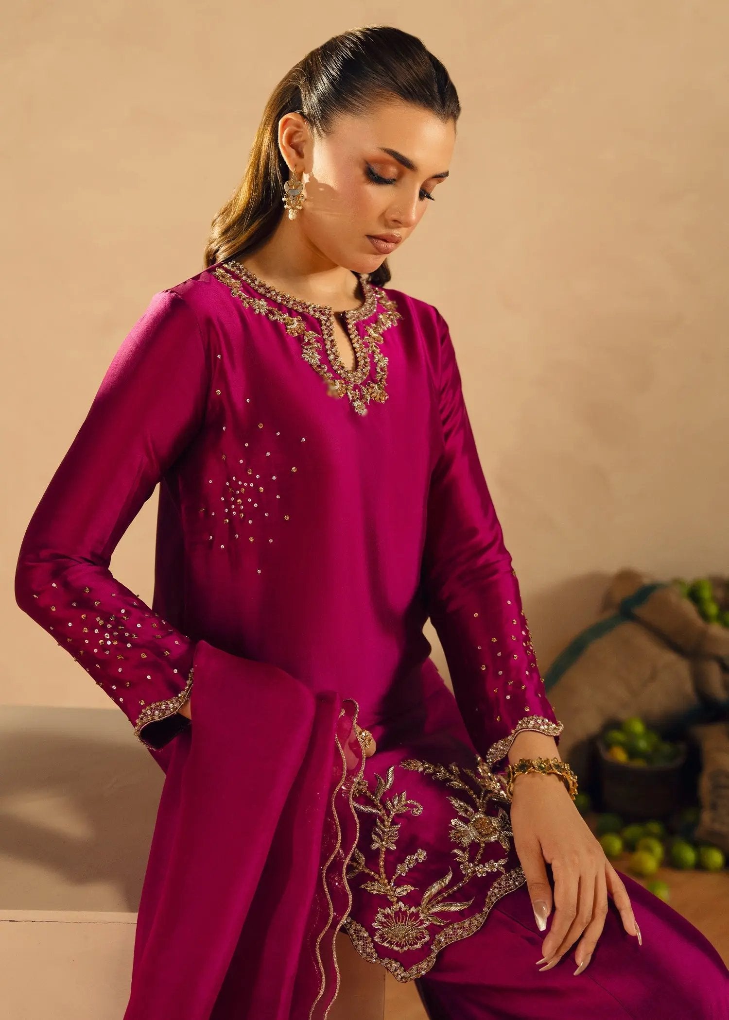 ANK - MAGENTA MARL Rubina's Collection