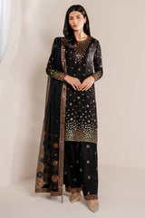 EMBROIDERED RAW SILK UR-7054