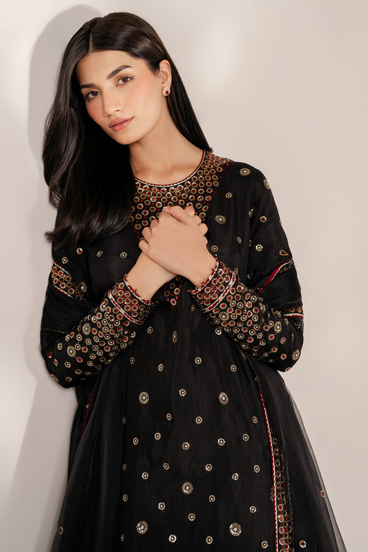 EMBROIDERED RAW SILK UR-7054