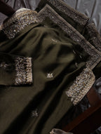MAHJABEEN-OLIVE GREEN