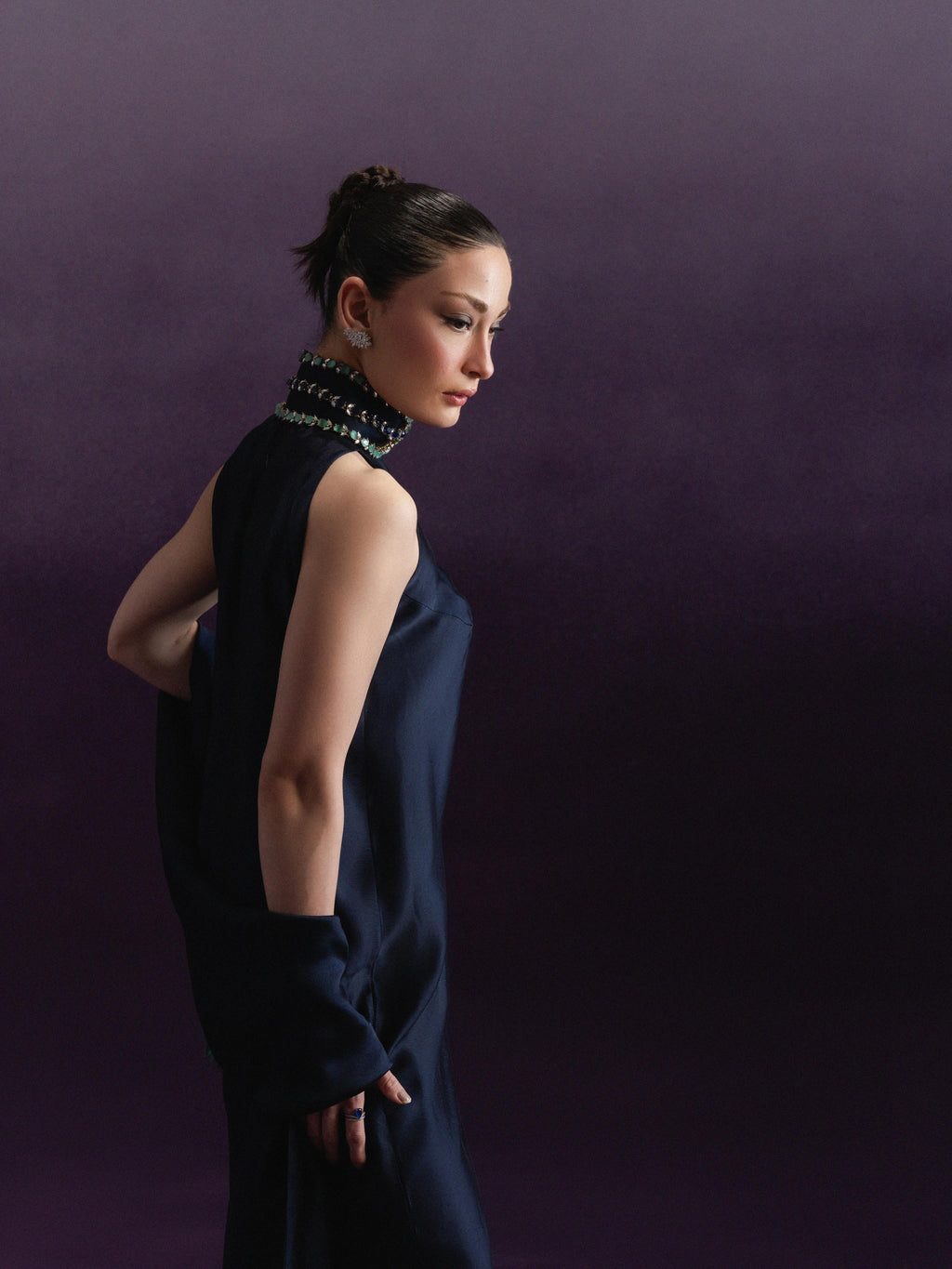 CLOUDED ROMANCE KAFTAN