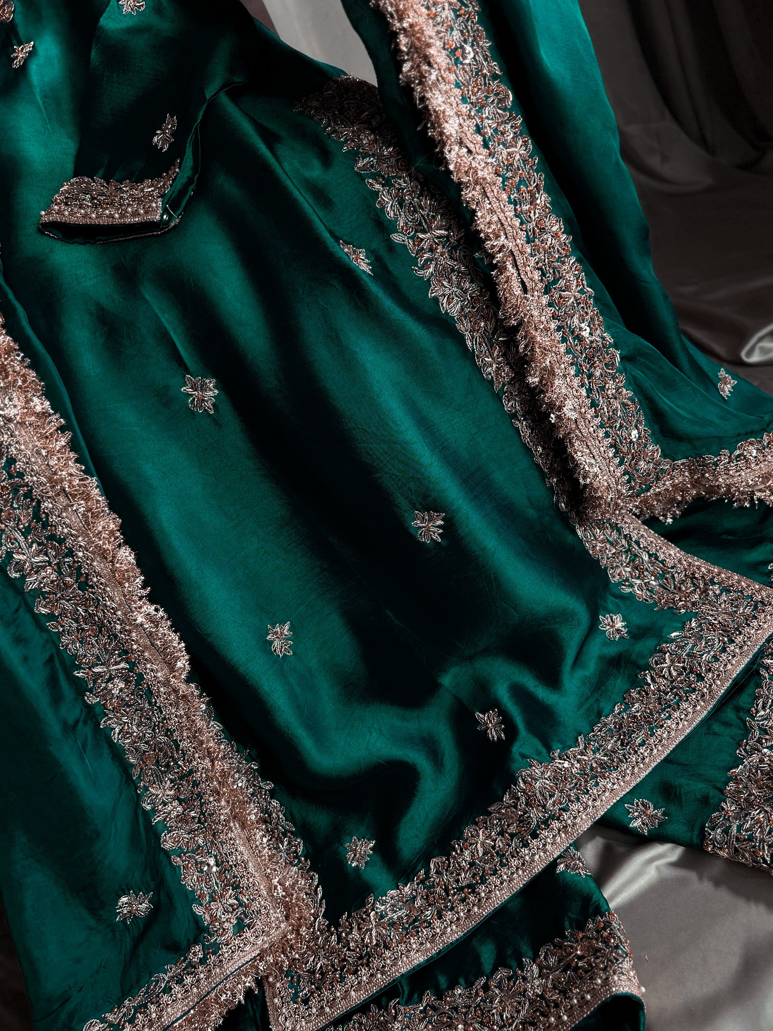 MAHJABEEN-EMERALD GREEN