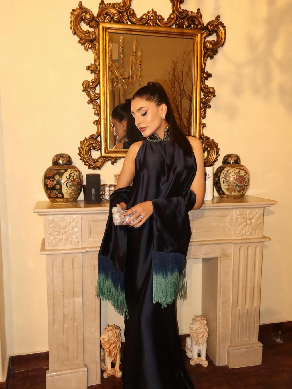 CLOUDED ROMANCE KAFTAN