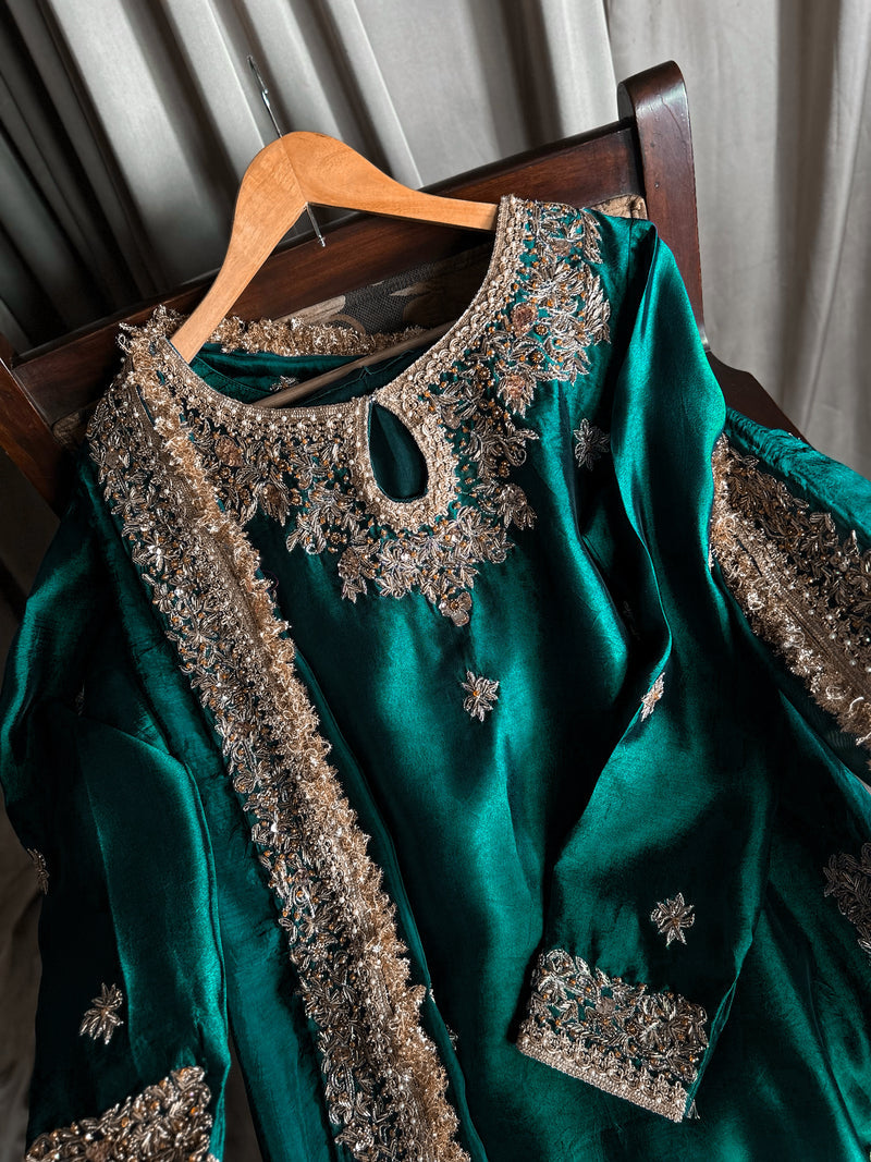 MAHJABEEN-EMERALD GREEN